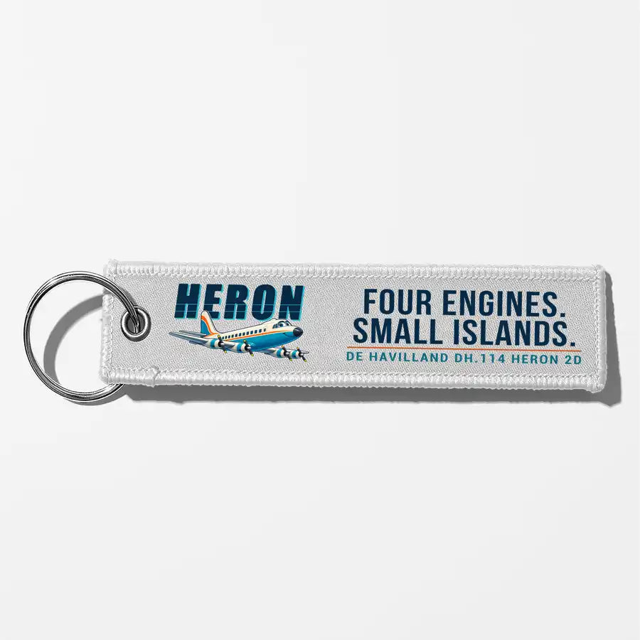 de Havilland DH.114 Heron 2D Aviator Key Chains - White - Cartoon