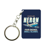Thumbnail for de Havilland DH.114 Heron 2D - Cartoon - Key Chain - Navy Blue