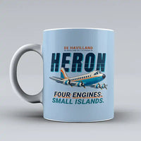 Thumbnail for de Havilland DH.114 Heron 2D - Cartoon - Mug - Light Blue