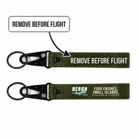 Thumbnail for de Havilland DH.114 Heron 2D Hawk-Shaped Key Chains - Dark Green - Cartoon - Remove Before Flight