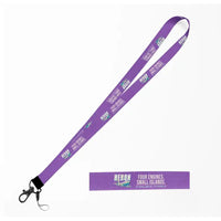 Thumbnail for de Havilland DH.114 Heron 2D Lanyard & ID Holders lanyard - Cartoon - Purple