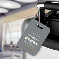 Thumbnail for de Havilland DH.114 Heron 2D - Heritage + Name - Luggage Tag - Gray