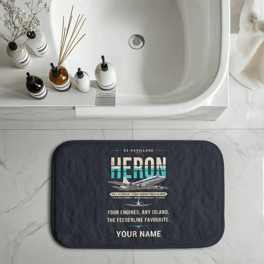 de Havilland DH.114 Heron 2D - Original + Name - Bath Mat