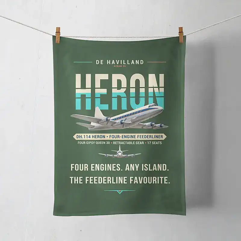 de Havilland DH.114 Heron 2D - Original - Towel - Dark Green