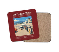 Thumbnail for de Havilland DH.114 Heron 2D - Poster - Coaster - Dark Red