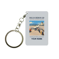 Thumbnail for de Havilland DH.114 Heron 2D - Poster + Name - Key Chain - Light Gray