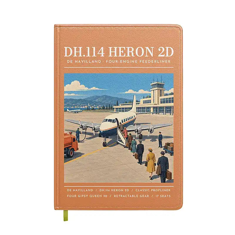de Havilland DH.114 Heron 2D - Poster - Notebook - Orange