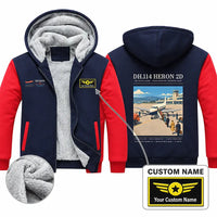 Thumbnail for de Havilland DH.114 Heron 2D Zipped Sweatshirts - Poster + Name - Navy & Red