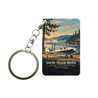 Thumbnail for de Havilland DH.82 Tiger Moth - 3D + Name - Key Chain - Full Print