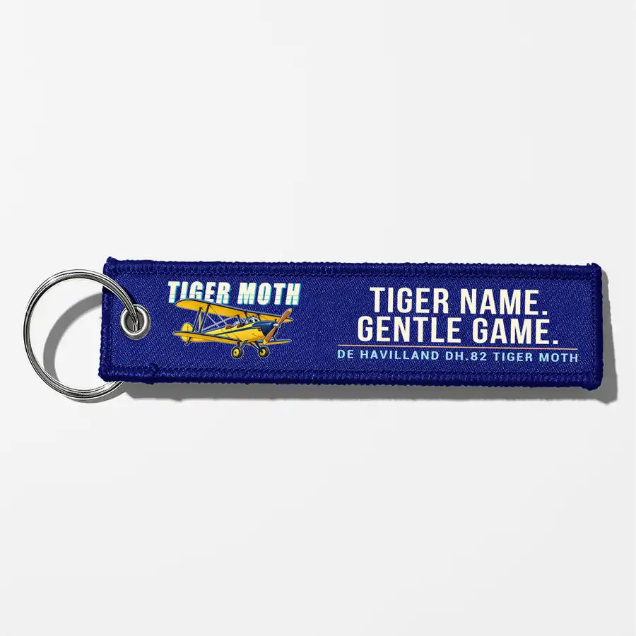 de Havilland DH.82 Tiger Moth Aviator Key Chains - Blue - Cartoon