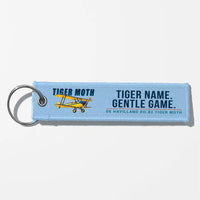Thumbnail for de Havilland DH.82 Tiger Moth Aviator Key Chains - Light Blue - Cartoon