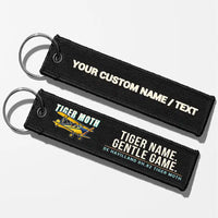 Thumbnail for de Havilland DH.82 Tiger Moth Aviator Key Chains - Black - Cartoon - Personalized