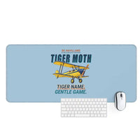 Thumbnail for de Havilland DH.82 Tiger Moth - Cartoon - Desk Mat - Light Blue