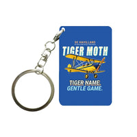 Thumbnail for de Havilland DH.82 Tiger Moth - Cartoon - Key Chain - Blue