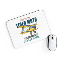 Thumbnail for de Havilland DH.82 Tiger Moth - Cartoon - Mouse Pad - White