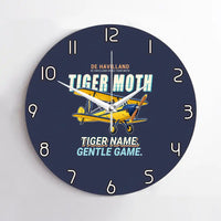 Thumbnail for de Havilland DH.82 Tiger Moth - Cartoon - No Frame - Navy Blue