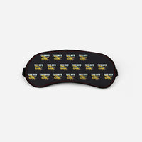 Thumbnail for de Havilland DH.82 Tiger Moth - Cartoon Pattern - Sleep Mask - Black