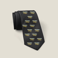 Thumbnail for de Havilland DH.82 Tiger Moth - Cartoon Pattern - Tie - Black