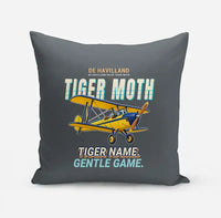 Thumbnail for de Havilland DH.82 Tiger Moth - Cartoon - Pillow - Gray