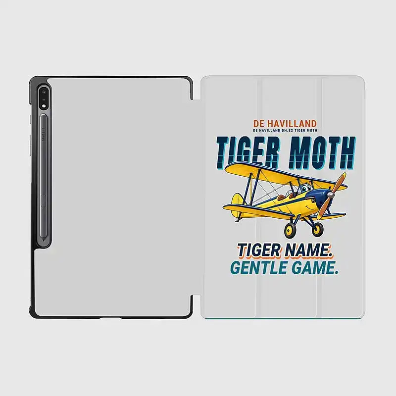 de Havilland DH.82 Tiger Moth - Cartoon - Samsung Tablet - Light Gray