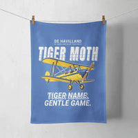 Thumbnail for de Havilland DH.82 Tiger Moth - Cartoon - Towel - Blue