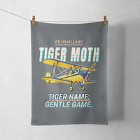 Thumbnail for de Havilland DH.82 Tiger Moth - Cartoon - Towel - Gray