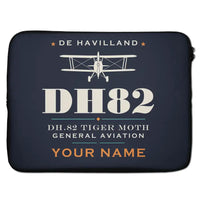 Thumbnail for de Havilland DH.82 Tiger Moth - Heritage + Name - Laptop Sleeve