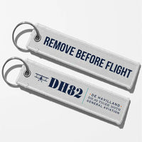 Thumbnail for de Havilland DH.82 Tiger Moth Aviator Key Chains - White - Heritage - Remove Before Flight