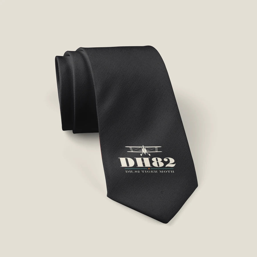 de Havilland DH.82 Tiger Moth - Heritage - Tie - Black