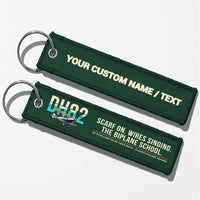 Thumbnail for de Havilland DH.82 Tiger Moth Aviator Key Chains - Dark Green - Original - Personalized