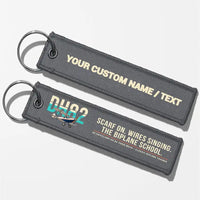 Thumbnail for de Havilland DH.82 Tiger Moth Aviator Key Chains - Gray - Original - Personalized
