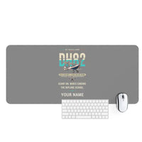 Thumbnail for de Havilland DH.82 Tiger Moth - Original + Name - Desk Mat - Gray