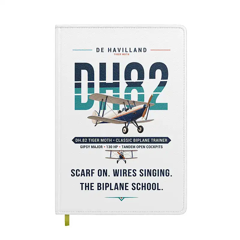 de Havilland DH.82 Tiger Moth - Original - Notebook - White
