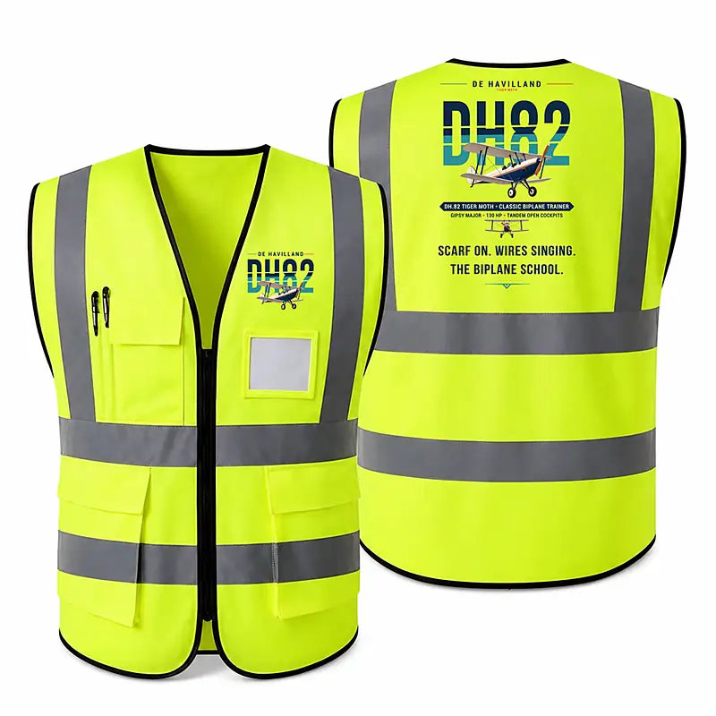 de Havilland DH.82 Tiger Moth - Original - Reflective Vest - Fluorescent Green