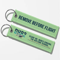 Thumbnail for de Havilland DH.82 Tiger Moth Aviator Key Chains - Light Green - Original - Remove Before Flight
