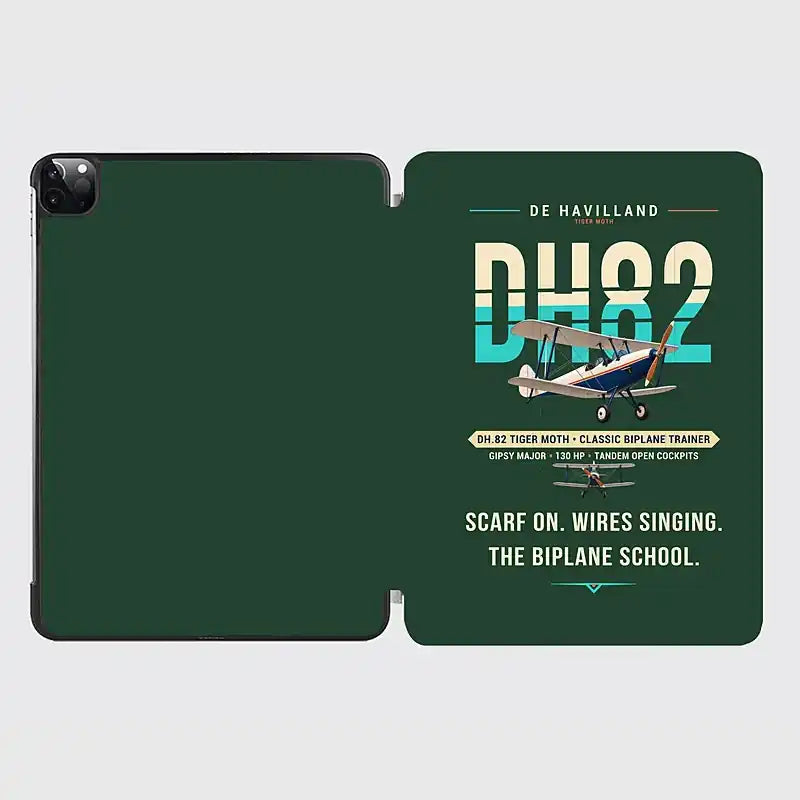 de Havilland DH.82 Tiger Moth - Original - iPad Case - Dark Green