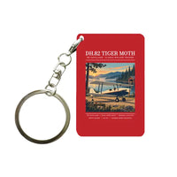 Thumbnail for de Havilland DH.82 Tiger Moth - Poster - Key Chain - Red