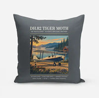 Thumbnail for de Havilland DH.82 Tiger Moth - Poster - Pillow - Gray