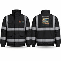 Thumbnail for de Havilland DH.82 Tiger Moth Reflective Winter Jackets - Poster - Black