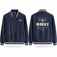 Thumbnail for de Havilland DH.82 Tiger Moth Stylish Jackets - Baseball Collar - Heritage - Navy Blue