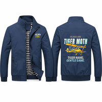 Thumbnail for de Havilland DH.82 Tiger Moth Stylish Jackets - Stand Collar - Cartoon - Navy Blue