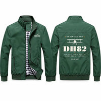 Thumbnail for de Havilland DH.82 Tiger Moth Stylish Jackets - Stand Collar - Heritage - Green
