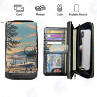Thumbnail for de Havilland DH.82 Tiger Moth Leather Wallets - Zip Long Wallet - 3D