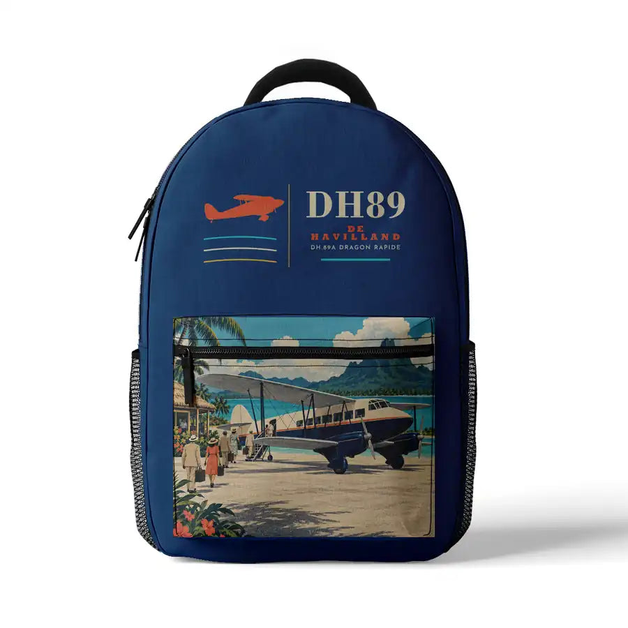 de Havilland DH.89A Dragon Rapide - 3D Backpack - Blue