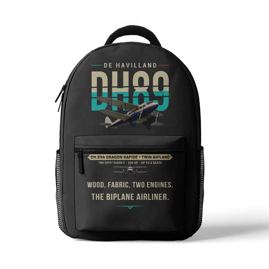 de Havilland DH.89A Dragon Rapide - 3D Backpack - Original - Gray