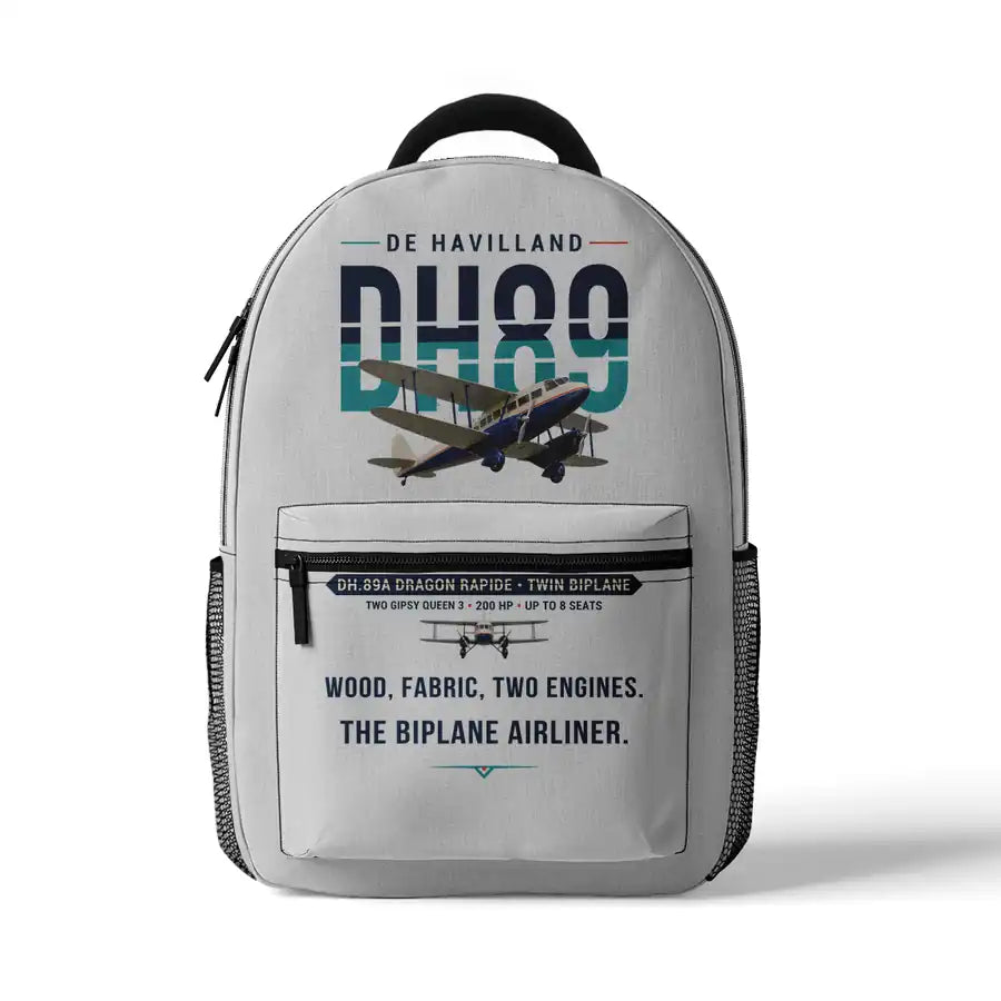 de Havilland DH.89A Dragon Rapide - 3D Backpack - Original - White