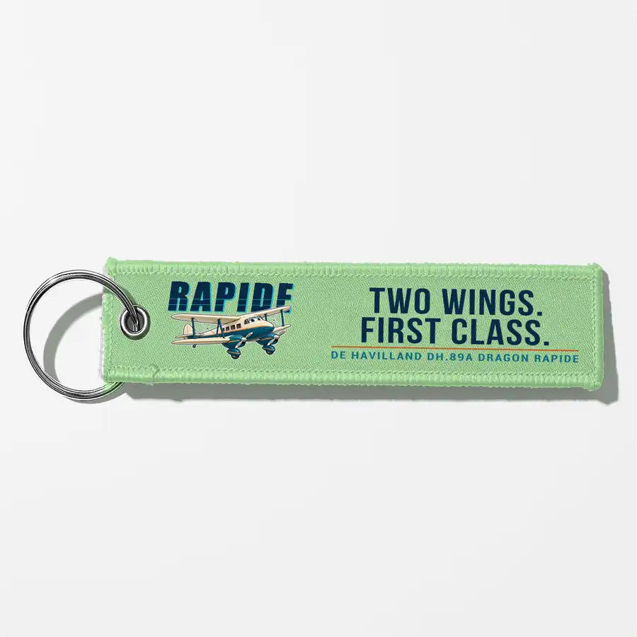 de Havilland DH.89A Dragon Rapide Aviator Key Chains - Light Green - Cartoon
