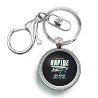 Thumbnail for de Havilland DH.89A Dragon Rapide - Cartoon - Circle Key Chain - Black