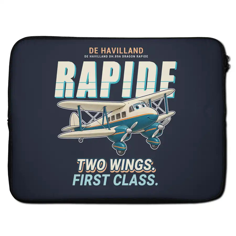 de Havilland DH.89A Dragon Rapide - Cartoon - Laptop Sleeve