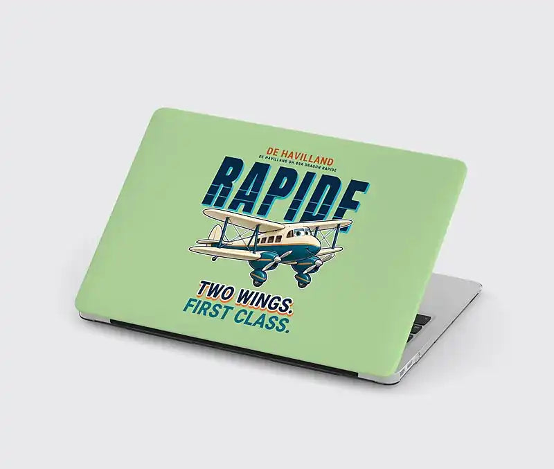 de Havilland DH.89A Dragon Rapide - Cartoon - MacBook Case - Light Green